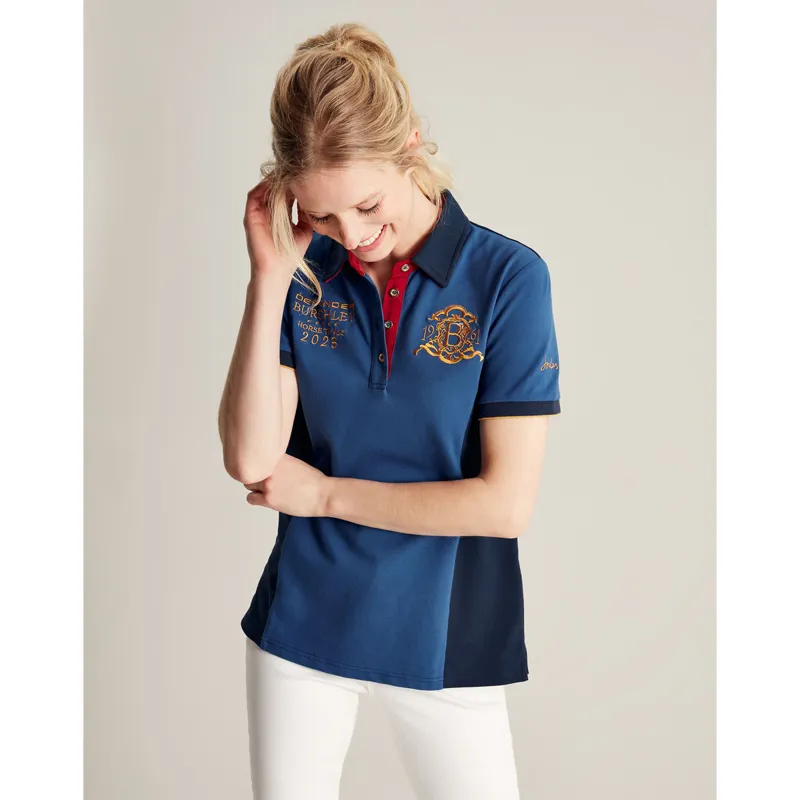 Joules Burghley Women's Polo Shirt - Dark Blue-2